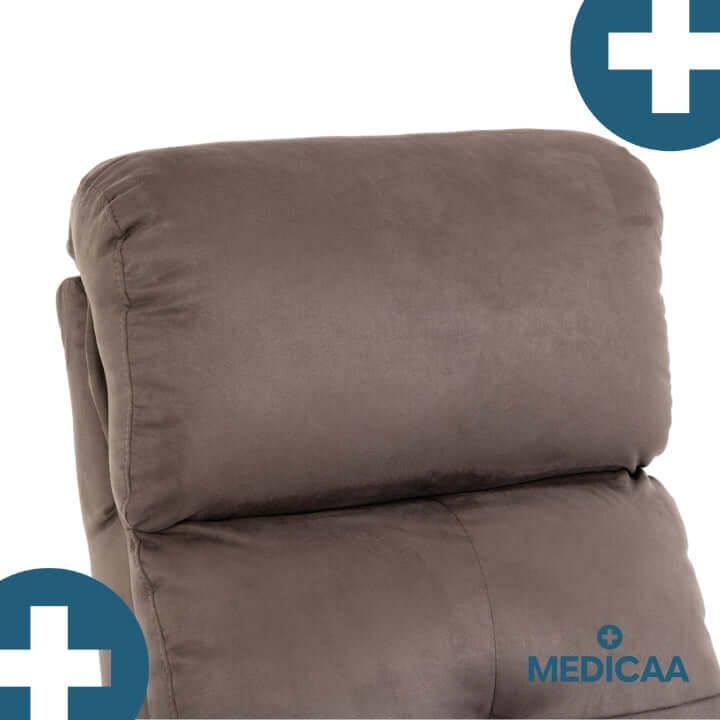 Medicaa fauteuil_releveur 4 moteurs Jules Tranquille emile taupe detail appui tete