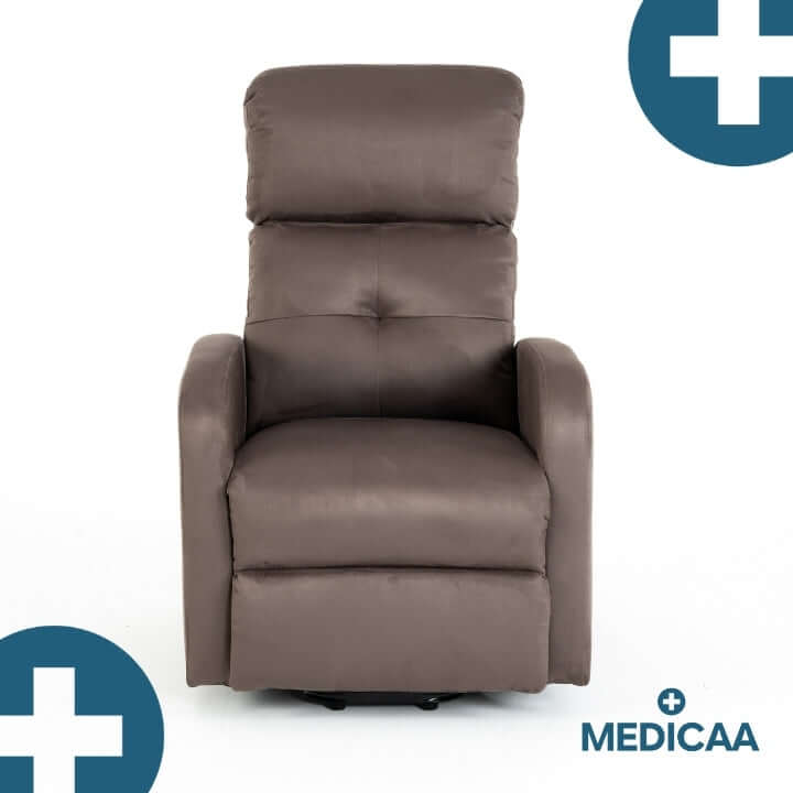 Medicaa fauteuil_releveur 4 moteurs Jules Tranquille emile taupe face