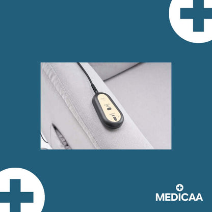 Medicaa fauteuil releveur eco 1 moteur gris clair Gaston telecommande