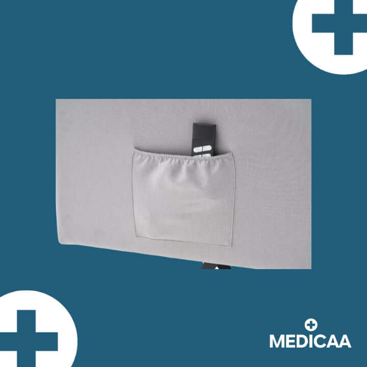 Medicaa fauteuil releveur eco 2 moteurs gris clair Gaston poche