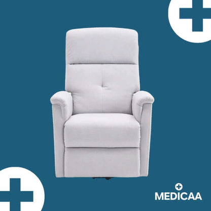 Medicaa fauteuil releveur eco 2 moteurs gris clair Gaston face