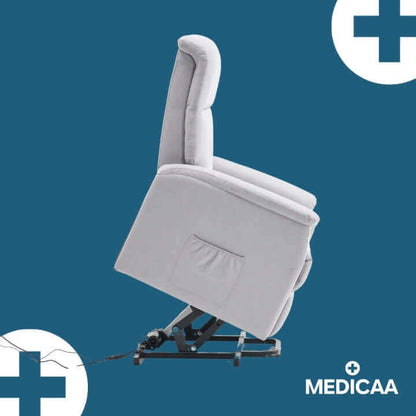 Medicaa fauteuil releveur eco 2 moteurs gris clair Gaston releve
