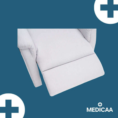 Medicaa fauteuil releveur eco 2 moteurs  gris clair Gaston releve jambe