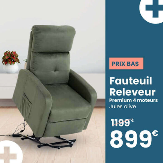 Fauteuil Releveur Premium 4 moteurs Jules Tranquille Emile