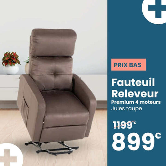 Fauteuil Releveur Premium 4 moteurs Jules Tranquille Emile