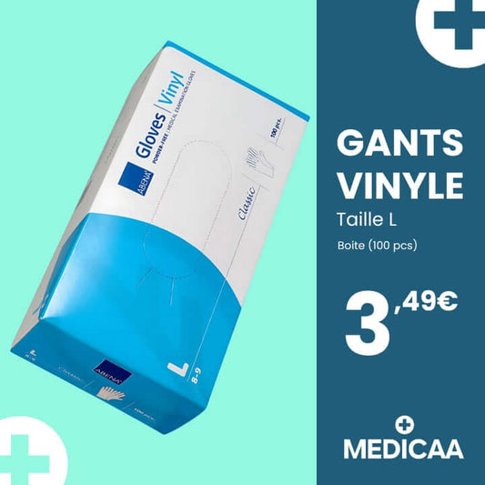 Gants Vinyle Taille L – Abena