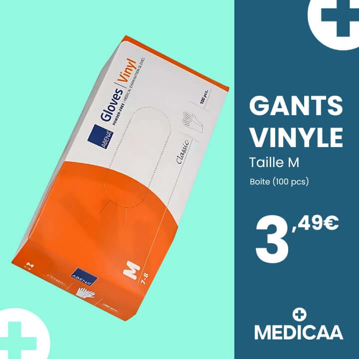 Gants Vinyle Taille M – Abena