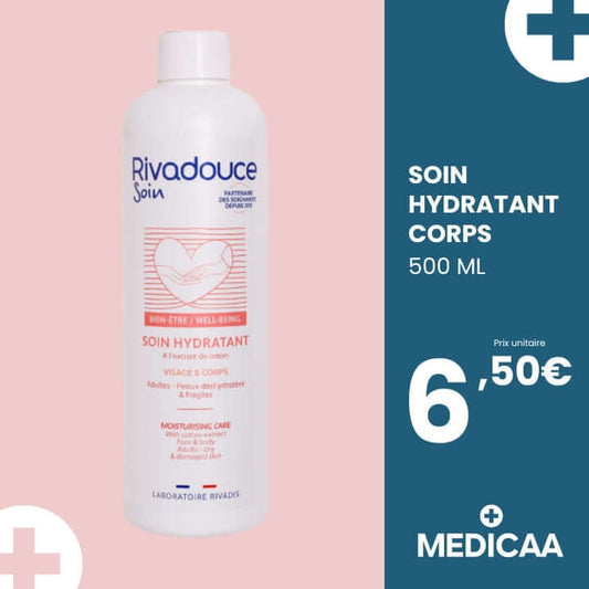 Medicaa soin hydratant pour le corps 500 ml rivadouce