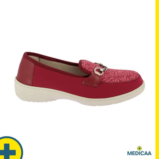 Mocassins Orthopédiques Magik - Femme - Rouge