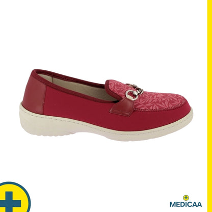 Mocassins Orthopédiques Magik - Femme - Rouge