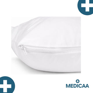 Protection oreiller réutilisable blanche