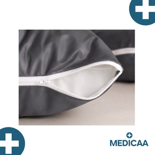 Protection oreiller réutilisable grise