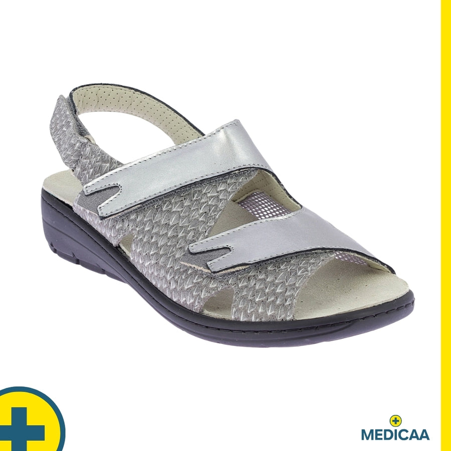 Sandale Confort Gina - Femme - Acier