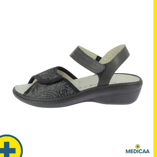 Sandales Confort Demi - Femme - Noir