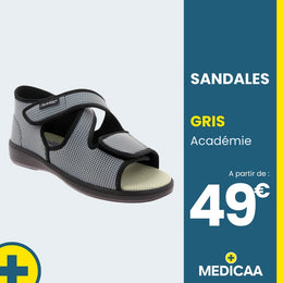 Sandales Orthopédiques Académie - Mixte - Gris
