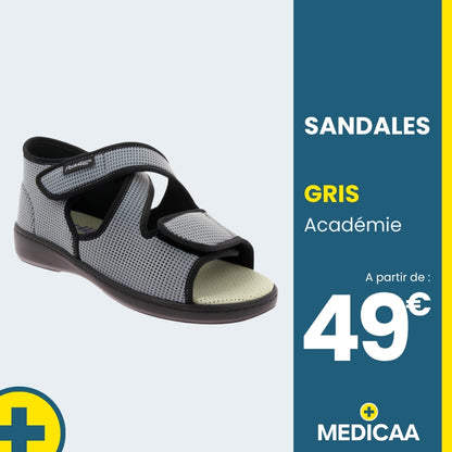 Sandales Orthopédiques Académie - Mixte - Gris