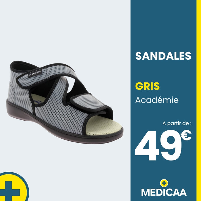 Sandales Orthopédiques Académie - Mixte - Gris