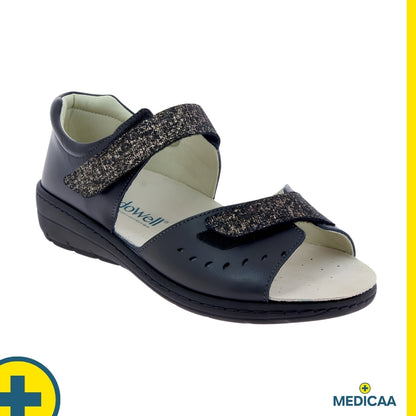 Sandales Orthopédiques - (Gaia) - Femme - Noir