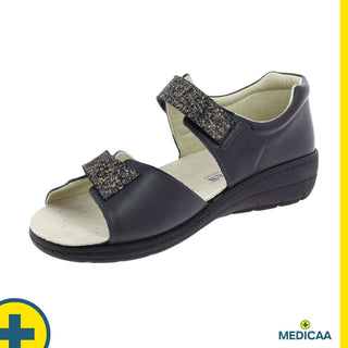 Sandales Orthopédiques - (Gaia) - Femme - Noir