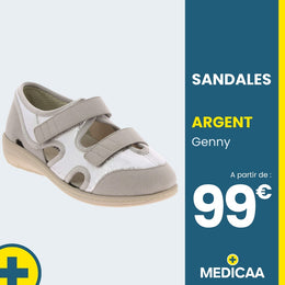 Sandales Orthopédiques Genny - Femme - Argent