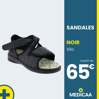 Sandales Orthopédiques Xilo - Mixte - Noir