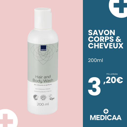 Savon Corps & Cheveux 200mL - Abena