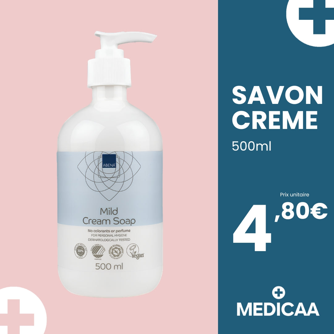 Savon Crème 500mL - Abena