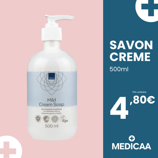 Savon Crème 500mL - Abena