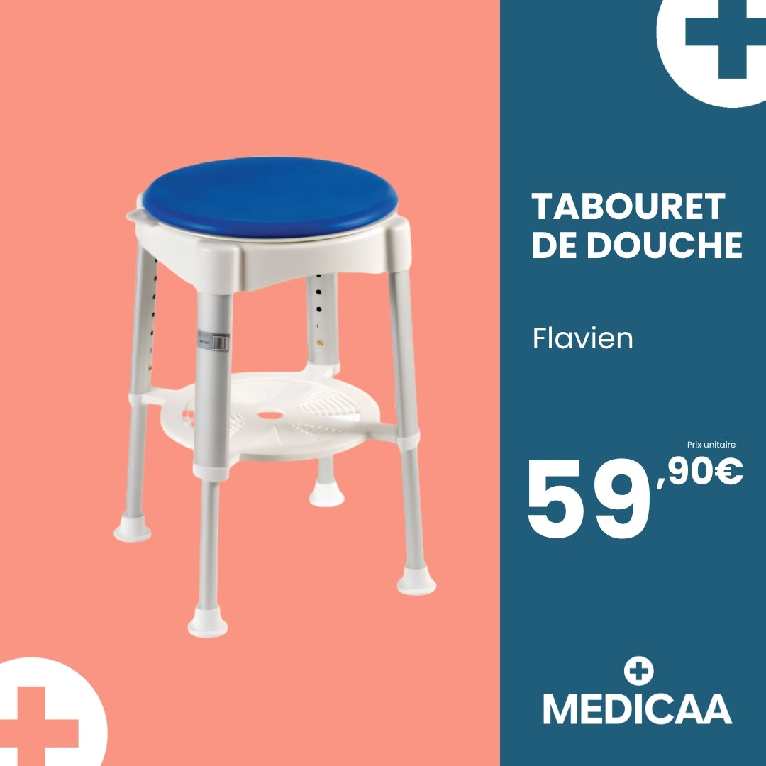 Tabouret de Douche Pivotant Premium Flavien