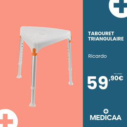 Tabouret de Douche Triangulaire Premium Ricardo