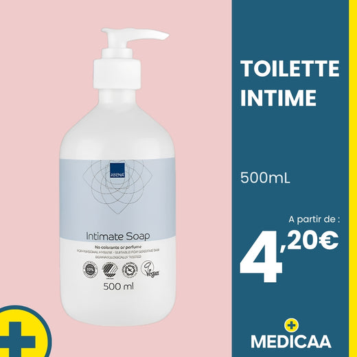 Toilette Intime Non Parfumée 500mL - Abena