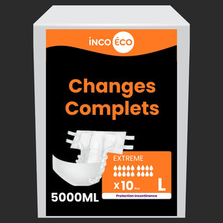 Changes Complets Extreme - Ultra Absorbants - 5000 ml - Taille L - IncoEco