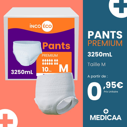 Culotte Ultra Absorbante - Pants Premium - 3250 mL - Taille M - IncoEco