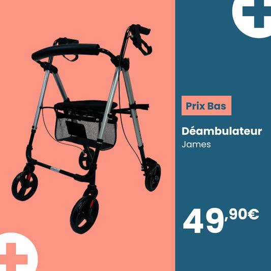 Déambulateur 4 roues James