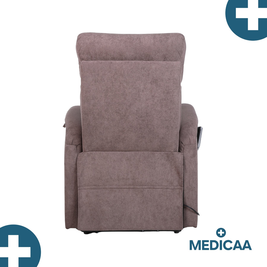Fauteuil relax releveur 5 fonctions (4 moteurs) – Raymond – Marron
