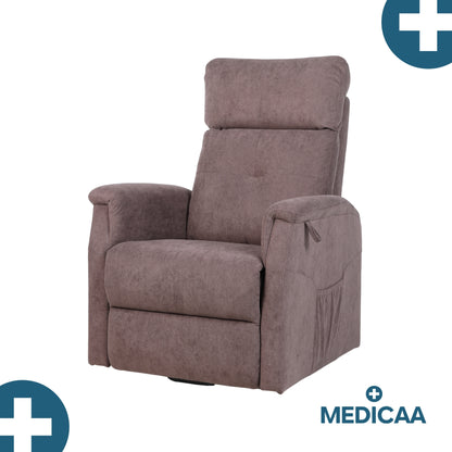 Fauteuil relax releveur 5 fonctions (4 moteurs) – Raymond – Marron