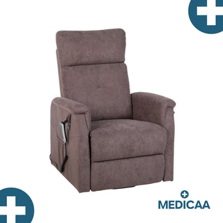 Fauteuil relax releveur 5 fonctions (4 moteurs) – Raymond – Marron