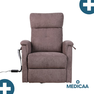 Fauteuil relax releveur 5 fonctions (4 moteurs) – Raymond – Marron