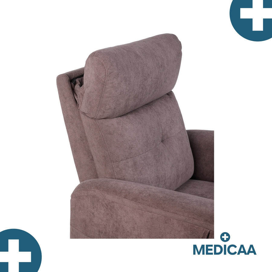 Fauteuil relax releveur 5 fonctions (4 moteurs) – Raymond – Marron