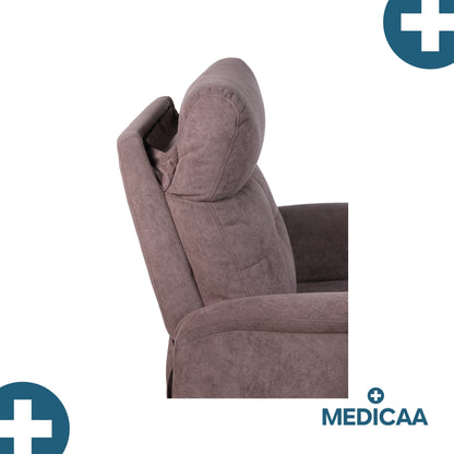 Fauteuil relax releveur 5 fonctions (4 moteurs) – Raymond – Marron