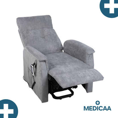 Fauteuil relax releveur 5 fonctions (4 moteurs) – Raymond – Gris