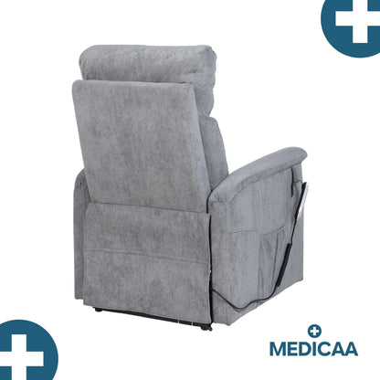 Fauteuil relax releveur 5 fonctions (4 moteurs) – Raymond – Gris