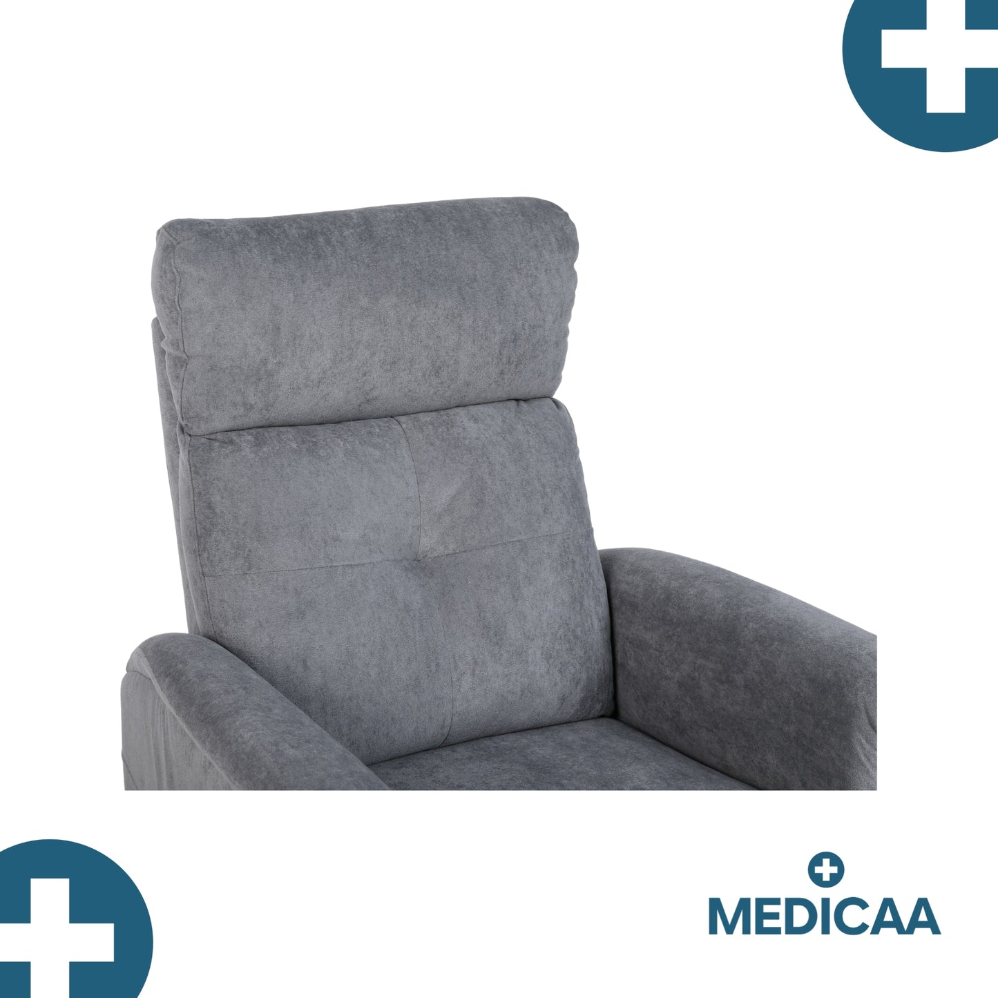 Fauteuil relax releveur 5 fonctions (4 moteurs) – Raymond – Gris