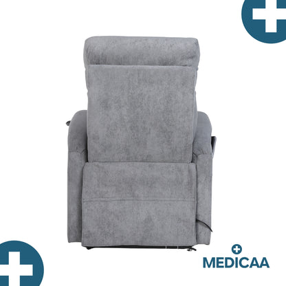 Fauteuil relax releveur 5 fonctions (4 moteurs) – Raymond – Gris