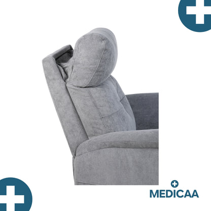Fauteuil relax releveur 5 fonctions (4 moteurs) – Raymond – Gris