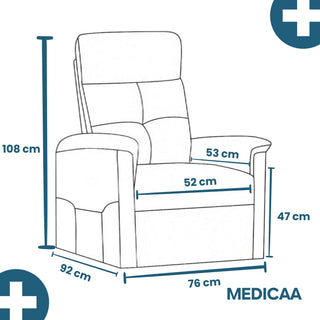 Fauteuil relax releveur 5 fonctions (4 moteurs) – Raymond – Gris