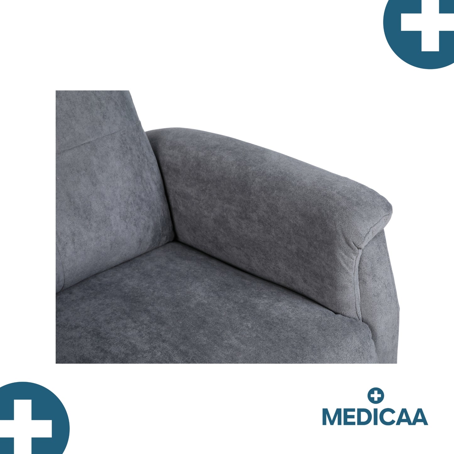 Fauteuil relax releveur 5 fonctions (4 moteurs) – Raymond – Gris
