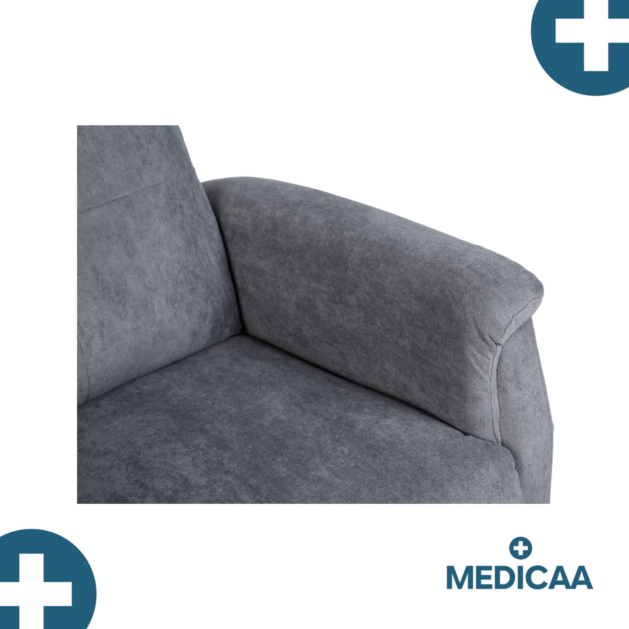Fauteuil relax releveur 5 fonctions (4 moteurs) – Raymond – Gris