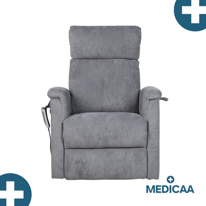 Fauteuil relax releveur 5 fonctions (4 moteurs) – Raymond – Gris