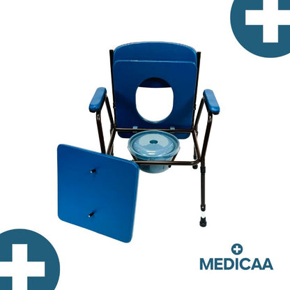 Chaise percée avec pieds réglables en hauteur Erika